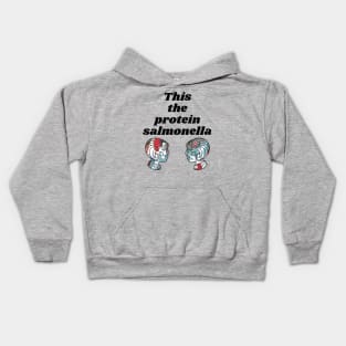 PROTEIN SALMONELLA - Funny Surreal Bad Translation Kids Hoodie